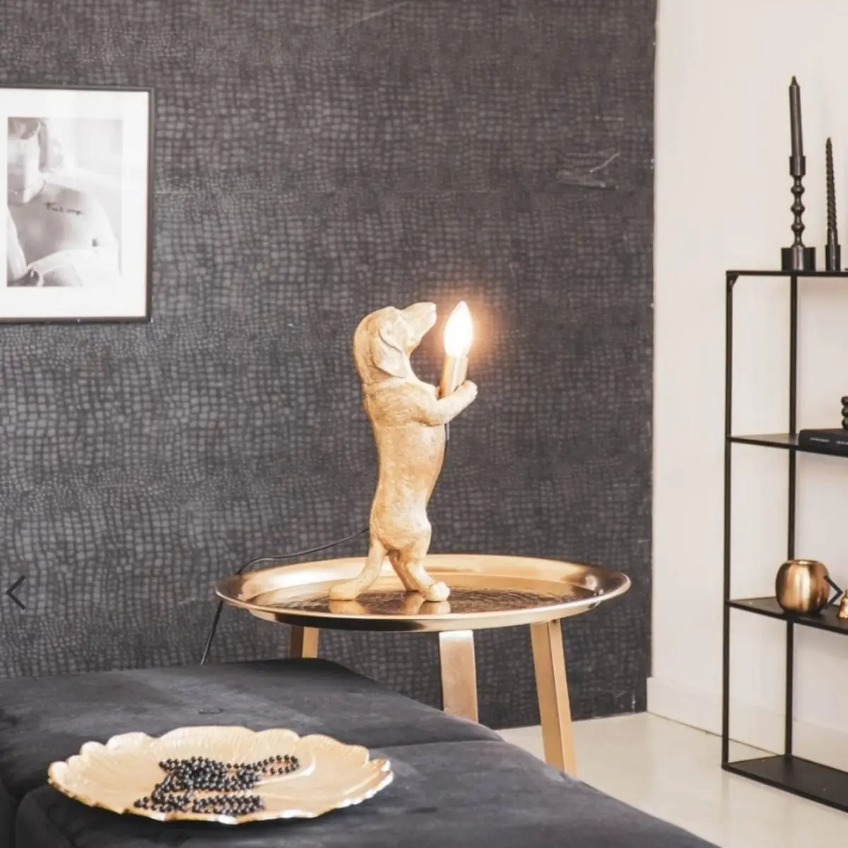 HV Teckel Lamp – Goud